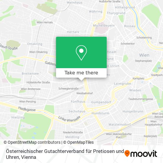 Österreichischer Gutachterverband für Pretiosen und Uhren map