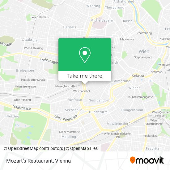 Mozart's Restaurant map