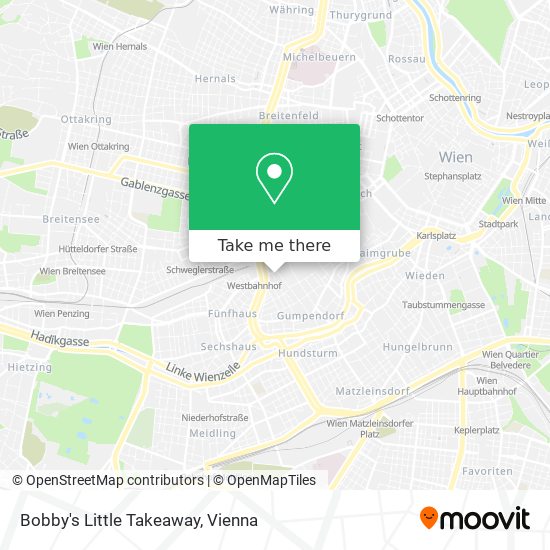 Bobby's Little Takeaway map