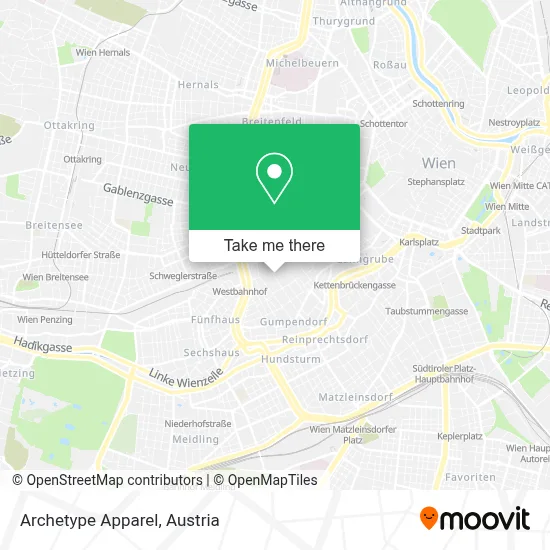 Archetype Apparel map