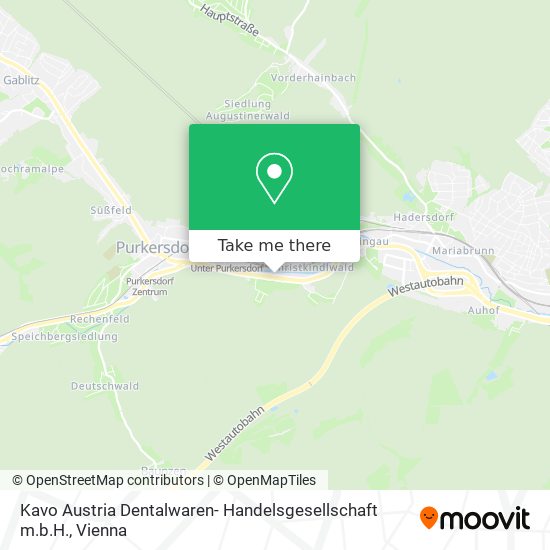 Kavo Austria Dentalwaren- Handelsgesellschaft m.b.H. map