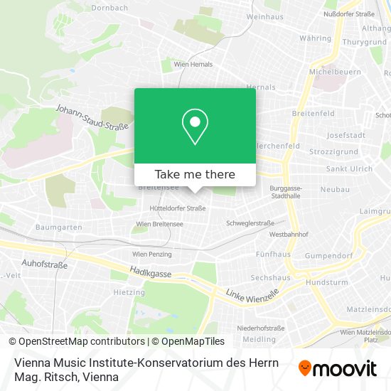 Vienna Music Institute-Konservatorium des Herrn Mag. Ritsch map