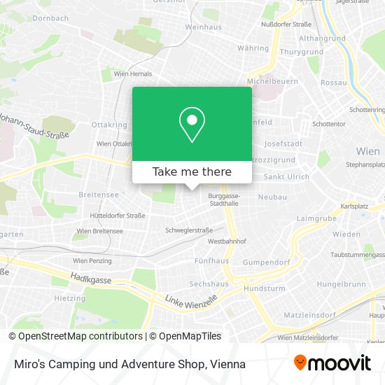 Miro's Camping und Adventure Shop map