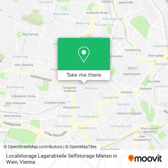 Localstorage Lagerabteile Selfstorage Mieten in Wien map