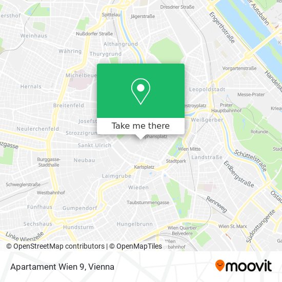 Apartament Wien 9 map