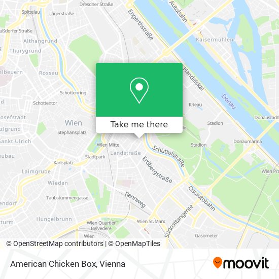 American Chicken Box map