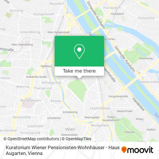 Kuratorium Wiener Pensionisten-Wohnhäuser - Haus Augarten map