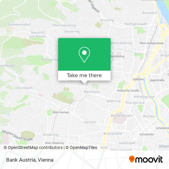 Bank Austria map