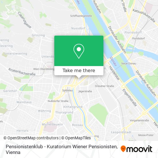 Pensionistenklub - Kuratorium Wiener Pensionisten map