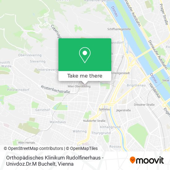 Orthopädisches Klinikum Rudolfinerhaus - Univdoz.Dr.M Buchelt map