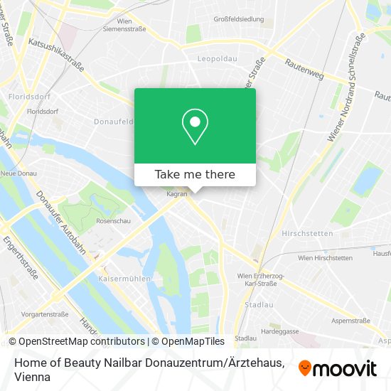 Home of Beauty Nailbar Donauzentrum / Ärztehaus map