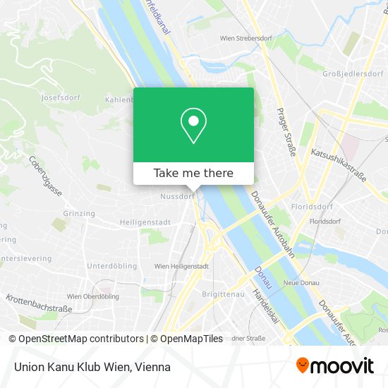 Union Kanu Klub Wien map