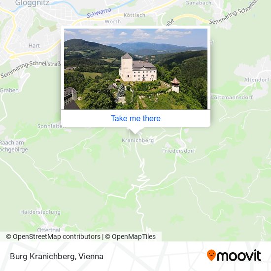 Burg Kranichberg map