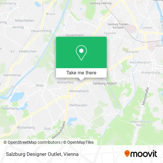 Salzburg Designer Outlet map