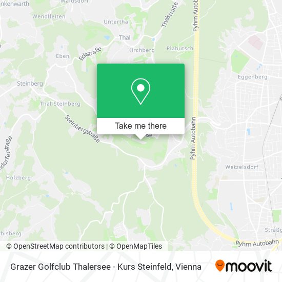 Grazer Golfclub Thalersee - Kurs Steinfeld map