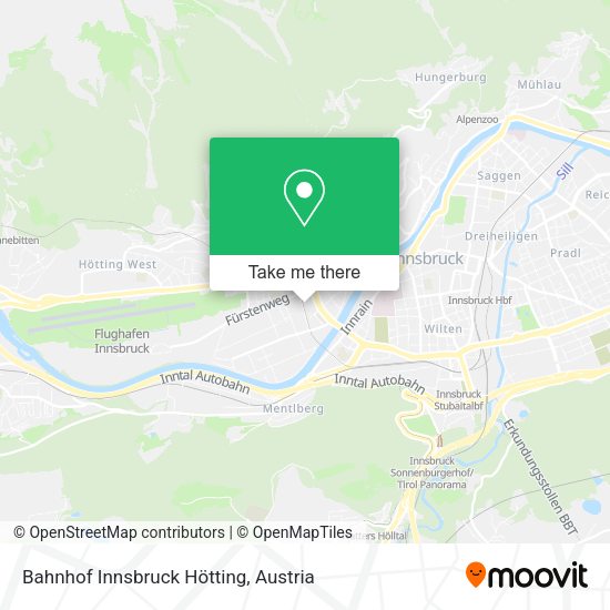 Bahnhof Innsbruck Hötting map