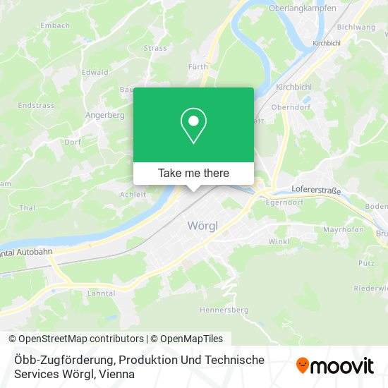 Öbb-Zugförderung, Produktion Und Technische Services Wörgl map