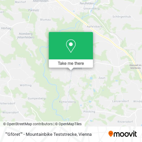 ""Gföret"" - Mountainbike Teststrecke map