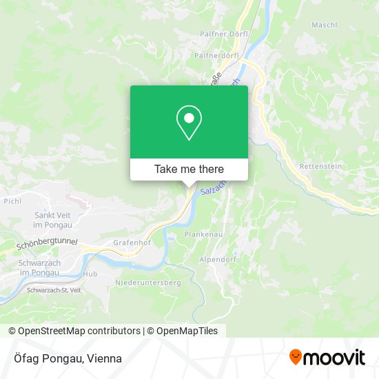 Öfag Pongau map