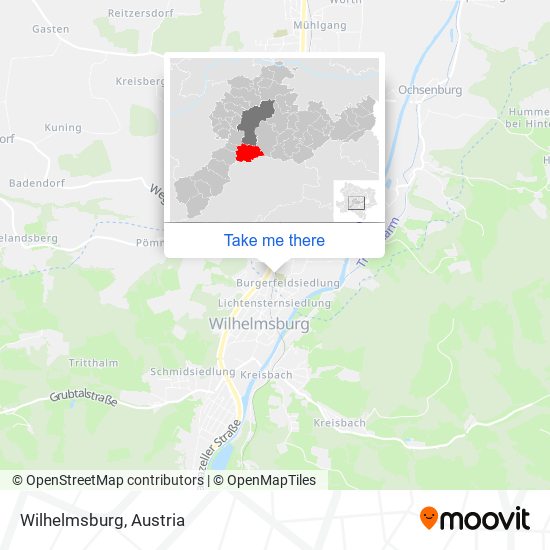 Wilhelmsburg map