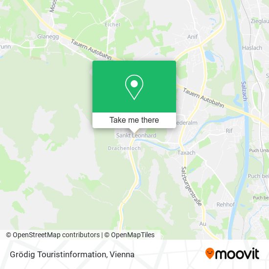 Grödig Touristinformation map