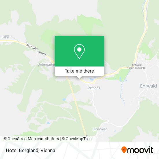 Hotel Bergland map