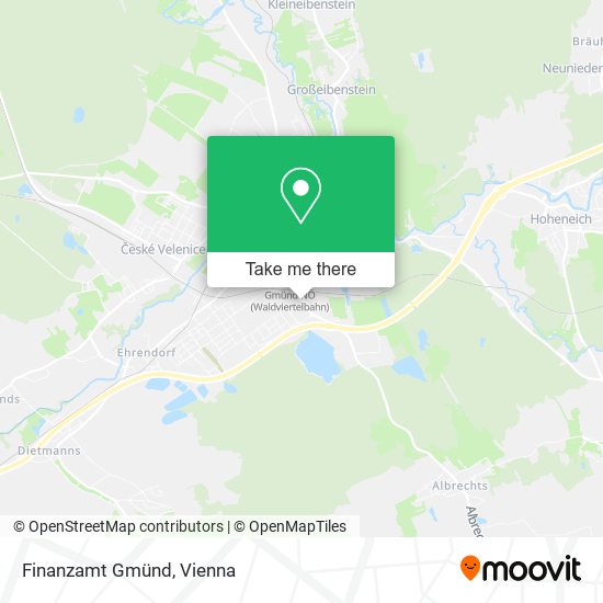 Finanzamt Gmünd map