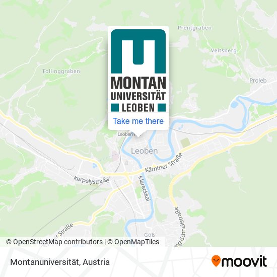 Montanuniversität map