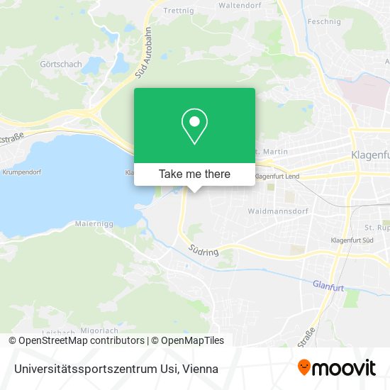 Universitätssportszentrum Usi map