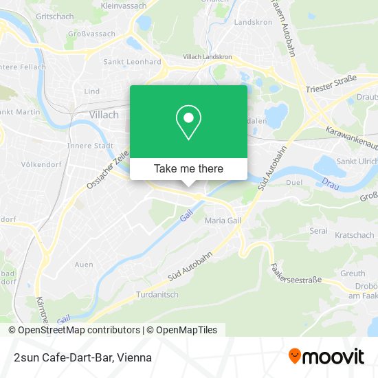 2sun Cafe-Dart-Bar map