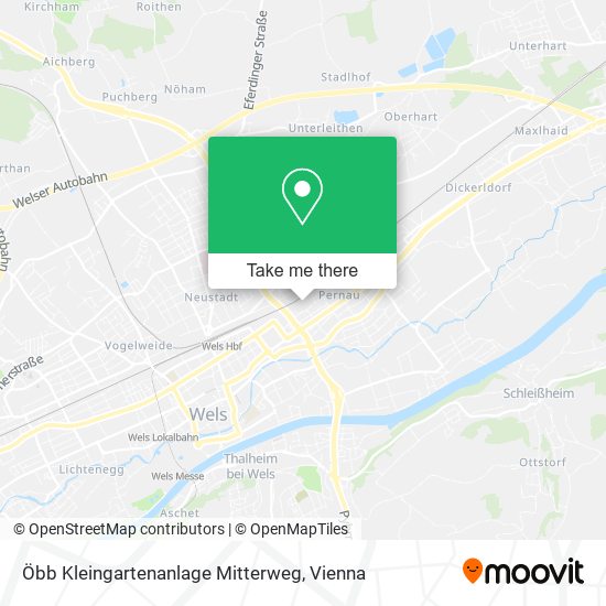 Öbb Kleingartenanlage Mitterweg map