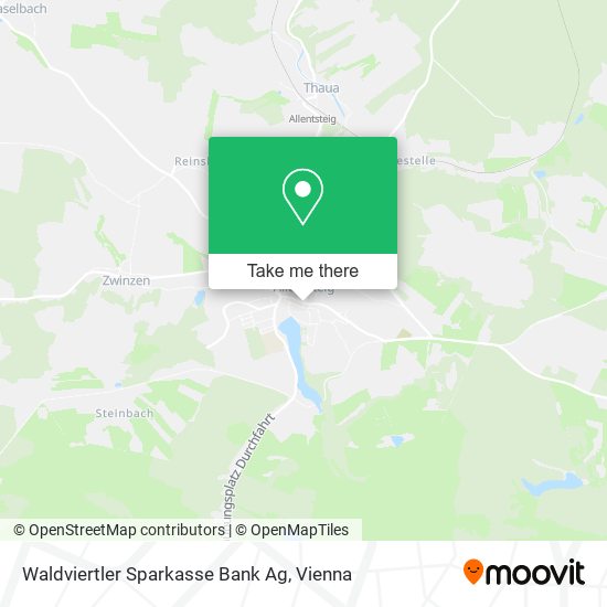 Waldviertler Sparkasse Bank Ag map