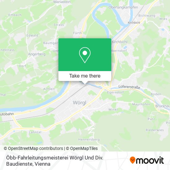 Öbb-Fahrleitungsmeisterei Wörgl Und Div. Baudienste map