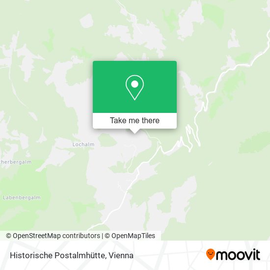 Historische Postalmhütte map