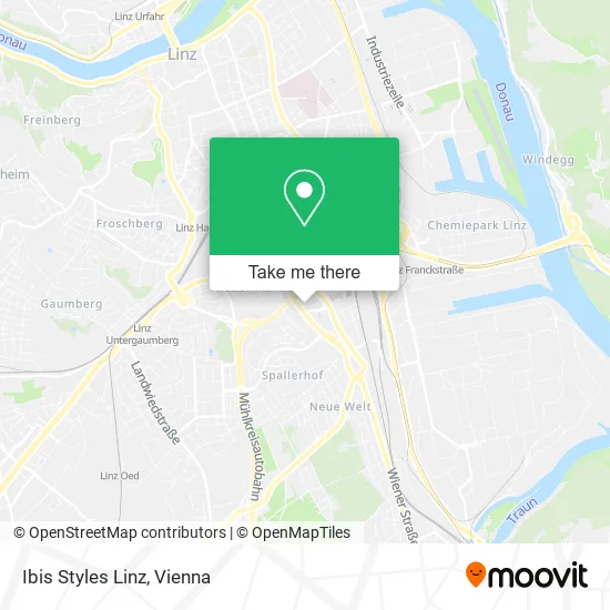 Ibis Styles Linz map