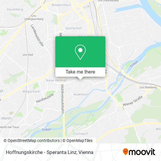 Hoffnungskirche - Speranta Linz map