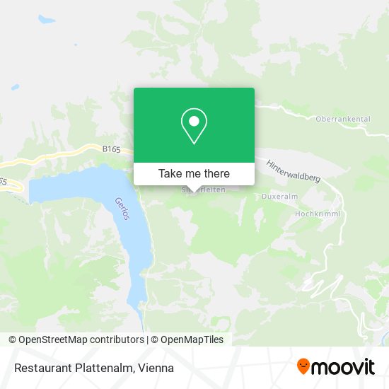 Restaurant Plattenalm map