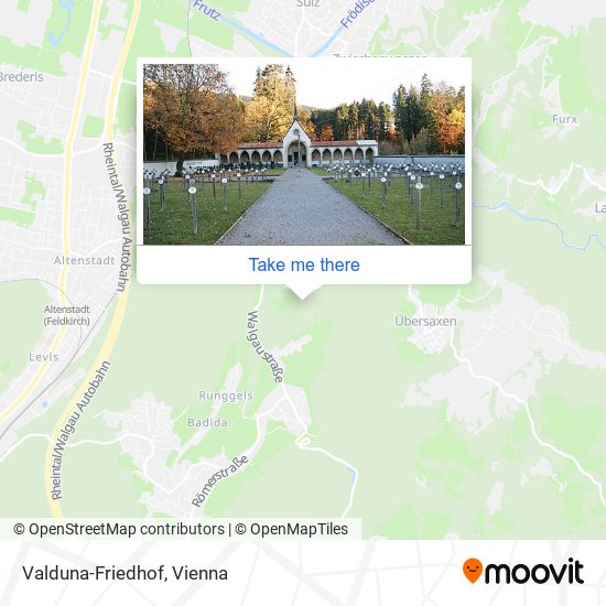 Valduna-Friedhof map