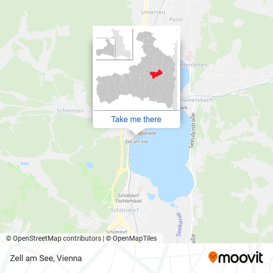 Zell am See map