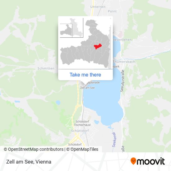 Zell am See map