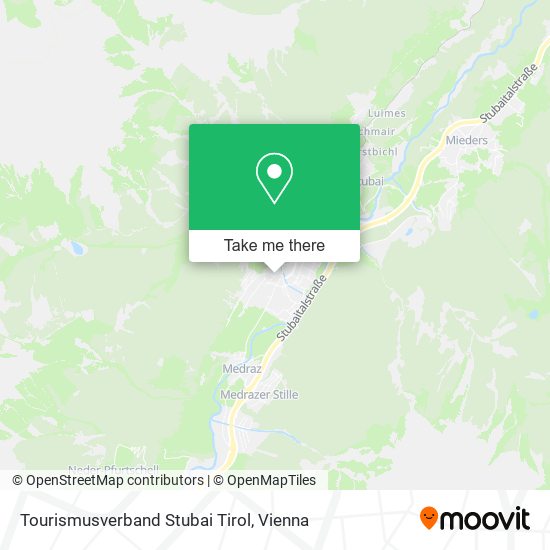 Tourismusverband Stubai Tirol map