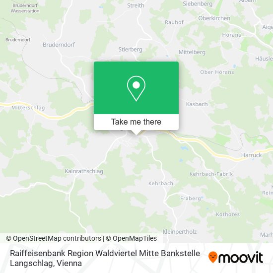 Raiffeisenbank Region Waldviertel Mitte Bankstelle Langschlag map