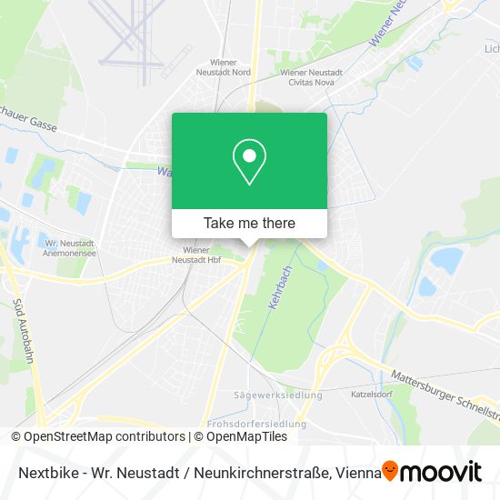 Nextbike - Wr. Neustadt / Neunkirchnerstraße map