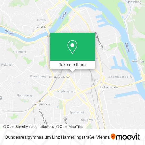 Bundesrealgymnasium Linz Hamerlingstraße map