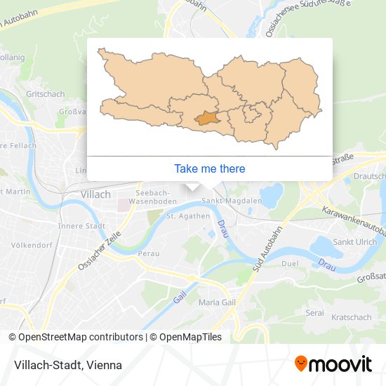 Villach-Stadt map