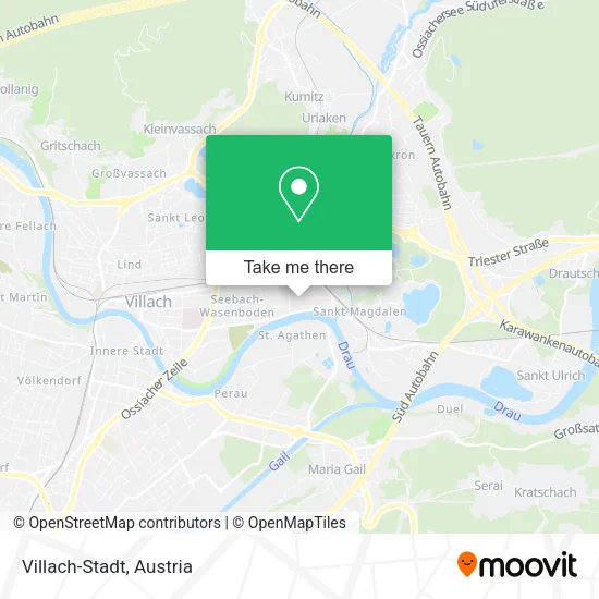 Villach-Stadt map