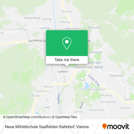 Neue Mittelschule Saalfelden Bahnhof map