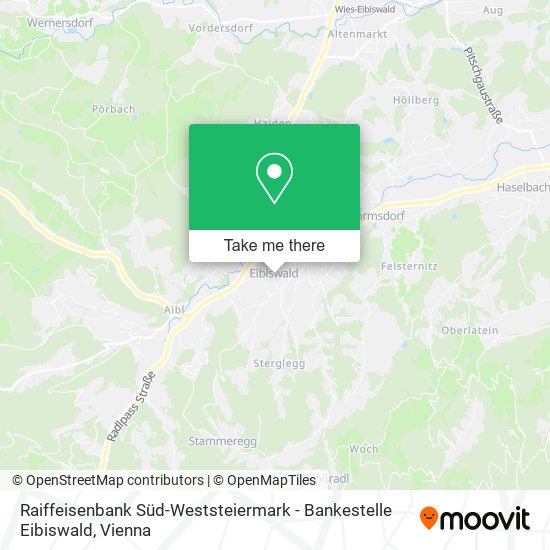 Raiffeisenbank Süd-Weststeiermark - Bankestelle Eibiswald map