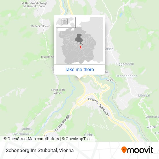 Schönberg Im Stubaital map