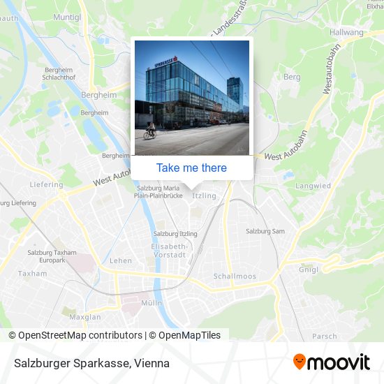 Salzburger Sparkasse map